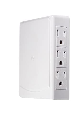 GoGreen Power 6-Outlet Side Mount Wall Tap Adapter