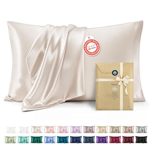 2-Pack Bedsure Queen Satin Pillowcases
