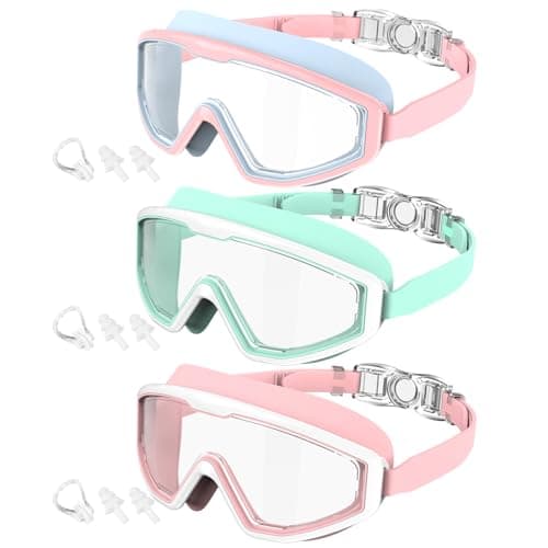 3-Count Kids'Swim Goggles W/ Anti-Fog UV-Protective Lenses