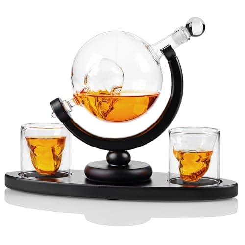 Whiskey Decanter Set with 2 Glasses