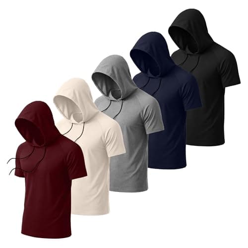 5-Pack Men's Big & Tall Loose Fit Hoodie Sweatshirts