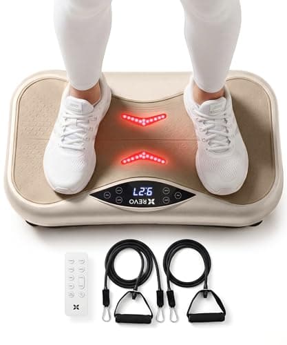 REVO Wave Board Vibration Plate W/Red Light Therapy &