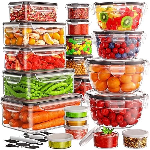 40-Pieces Airtight Food Storage Containers With Lids