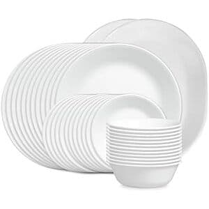 38-Piece Corelle Vitrelle Service for 12 Dinnerware Set
