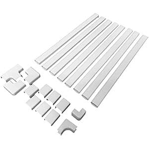 Legrand Wiremold Cordmate II 128 Inch 20 Piece Cord Cover