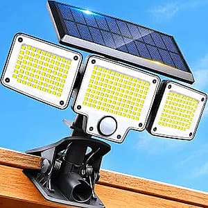 Amazon – LUHLEE 2-Pack Clip-On Solar Flood Lights - $21.59