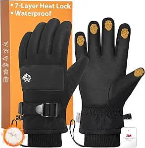 Amazon – Pixel Panda 3M Thinsulate Waterproof Winter Gloves