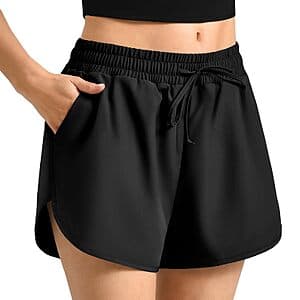 Amazon – Walifrey Women’s High-Waisted Running Shorts w/