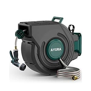 Amazon – AYURA 100-Ft Retractable Garden Hose Reel - $63.99