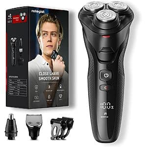 Amazon – Rategist 3-in-1 IPX7 Electric Razor for Men