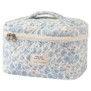 Gosect Large Floral Makeup and Toiletry Bag