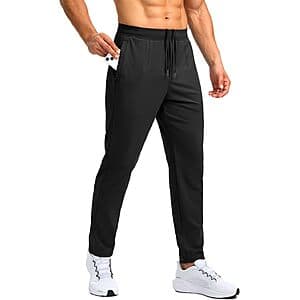 G Gradual Men's Sweatpants with Zipper Pockets