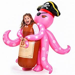 Skirfy Kids' Light-Up Inflatable Octopus Pirate Costume