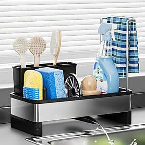 Amazon – Ewaiira Stainless Steel Sink Caddy - $10.79 w/ Code