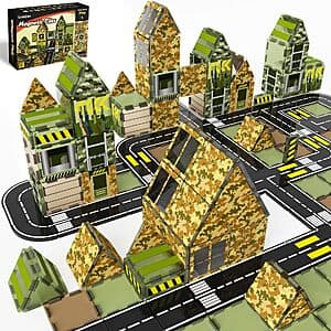GobiDex Army Magnetic Tiles Building Set