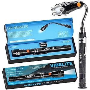 VIBELITE Extendable Magnetic Pickup Flashlight