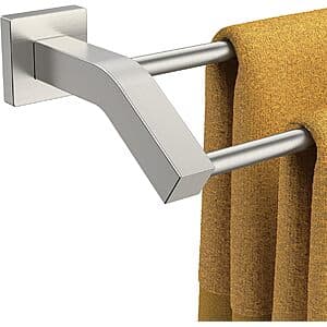 FORIOUS 24-Inch Double Towel Bar in brushed nickel
