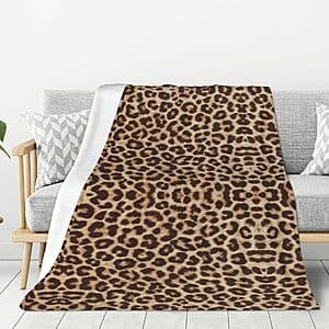 AMORVITA 50" x 60" Cheetah Print Throw Blanket
