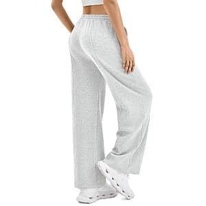 SINOPHANT Women's Wide-Leg Sweatpants w/ Pockets