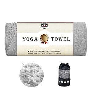 HAPBEAR 24" x 72" Non-Slip Hot Yoga Towel