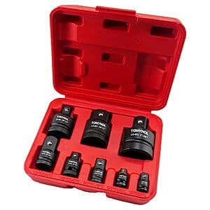 TONYNOL 8-Pc Impact Socket Adapter & Reducer Set