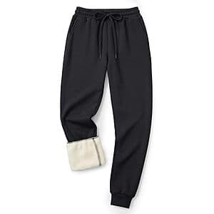 BOOJO Men's Fleece-Lined Winter Sweatpants