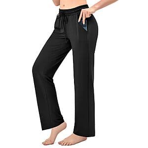 Walifrey Women's Wide-Leg Sweatpants w/ Pockets