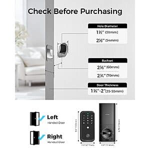 LINGDU HK01 Apple HomeKey Fingerprint Smart Lock