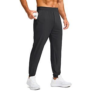 Soothfeel Men's Joggers w/ Zipper Pockets