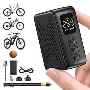 Mini Electric Bike Pump for Presta & Schrader Valves