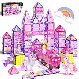 GobiDex Unicorn Magnetic Tiles w/ Train