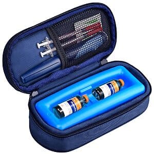 Cruxer Peptide Vial Cooler Travel Case, Keeps Insulin and