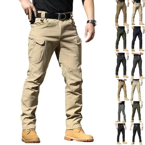 Men's Tactical Stretch Casual Waterproof Cargo Work Pants