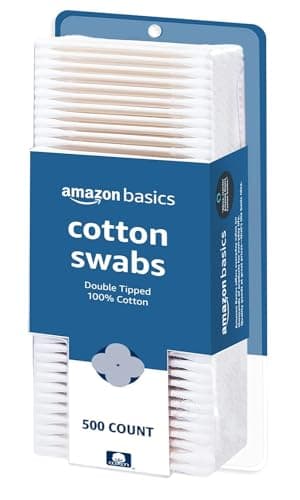 Amazon Basics Double-Tipped Cotton Swabs (500 Count)
