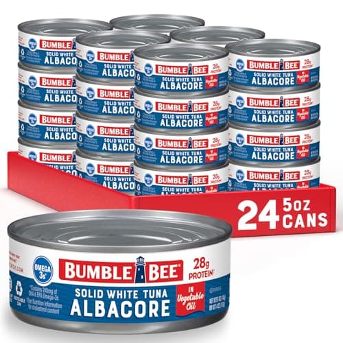 24 Cans Bumble Bee Solid White Albacore Tuna in Oil