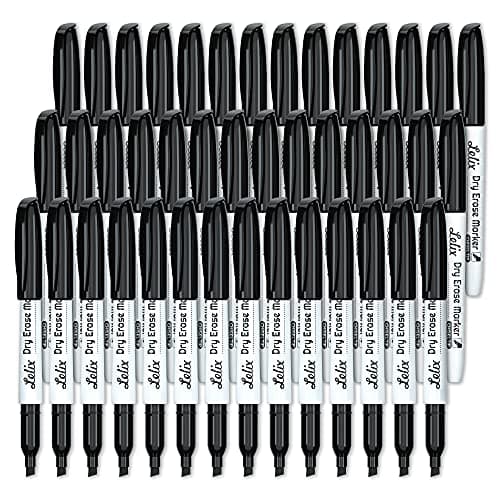 42-Pack Black Dry Erase Markers