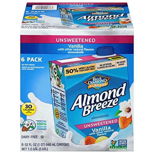 6-Pack Almond Breeze Unsweetened Vanilla Almondmilk