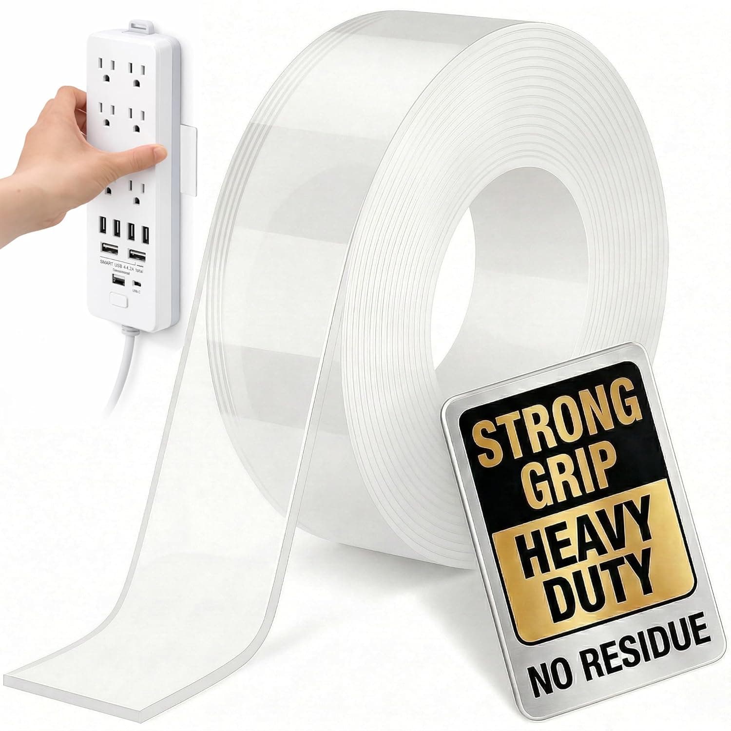Bekhic Nano Double-Sided Mounting Tape 9.85FT, No Drilling